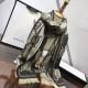 Replica Sciarpa in cashmere con logo jacquard GG Lurex Grigio