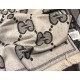 Replica Sciarpa in cashmere con logo jacquard GG Lurex Grigio
