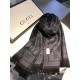 Replica Sciarpa Classic jacquard in lana 48 x 180 Light Coffee