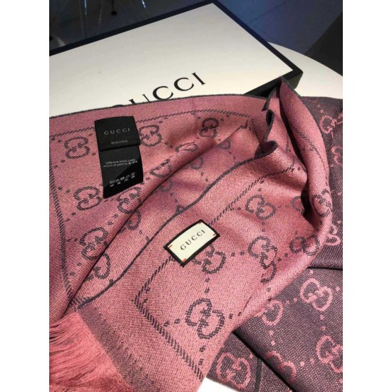 Replica Sciarpa Classic jacquard in lana 48 x 180 rosa