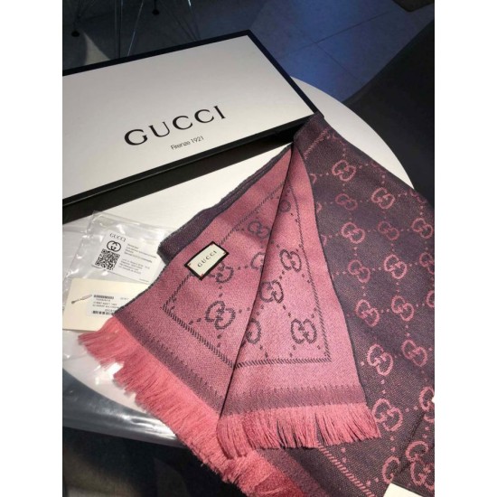 Replica Sciarpa Classic jacquard in lana 48 x 180 rosa