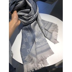 Replica Sciarpa Classic jacquard in lana 48 x 180 Grigio