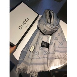 Replica Sciarpa Classic jacquard in lana 48 x 180 Grigio