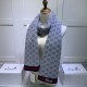 Replica Sciarpa cashmere jacquard 30 x 190 Grigio