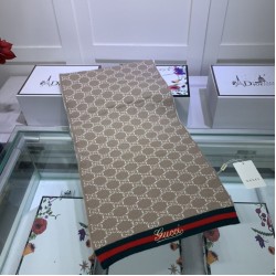 Replica Sciarpa cashmere jacquard 30 x 190 Marrone