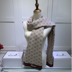 Replica Sciarpa cashmere jacquard 30 x 190 Marrone
