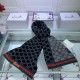 Replica Sciarpa cashmere jacquard 30 x 190 blu scuro