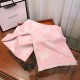 Replica Sciarpa in lana bicolore double face 50 x 200 Rosa