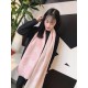 Replica Sciarpa in lana bicolore double face 50 x 200 Rosa