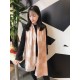 Replica Sciarpa in lana bicolore double face 50 x 200 marrone
