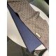 Replica Sciarpa in cashmere jacquard GG 23 x 180 blu scuro