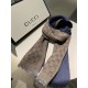 Replica Sciarpa in cashmere jacquard GG 23 x 180 blu scuro