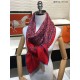 Replica Hermes divertente scialle di seta cashmere testa di cavallo 140 rosso