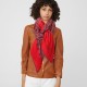 Replica Hermes divertente scialle di seta cashmere testa di cavallo 140 rosso