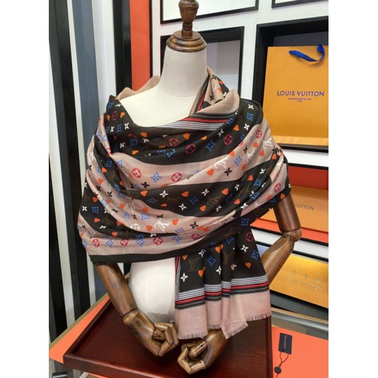 Replica Sciarpa lunga 100 x 200 in cashmere stampato